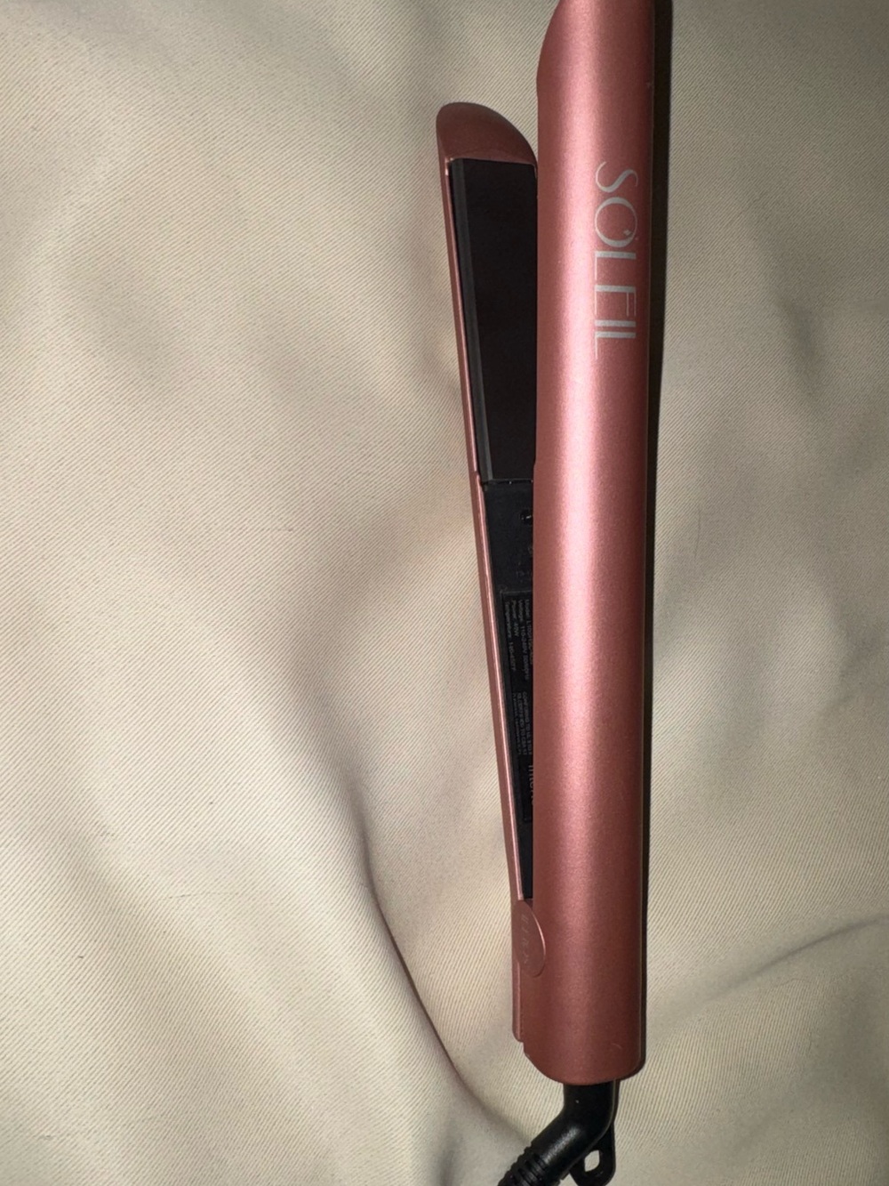 Soleil Rose Hair Straightener - Sleek Ceramic Flat Iron